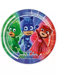 8 PJ Masks papirtallerkener 23 cm