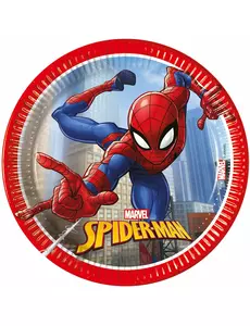 8 Spiderman Fighter 20 cm papirtallerkener