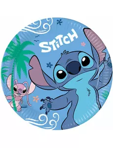 8 Stitch 23 cm papirtallerkener