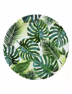 Tropical Green Paper Plates 23 cm