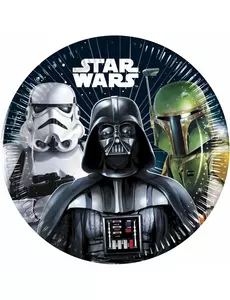 8 Star Wars Galaxy-papirtallerkener 20 cm
