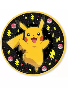 8 Pokémon Pikachu-tallerkener 23 cm