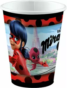 8 marihøne i Paris 250 ml pappkopper