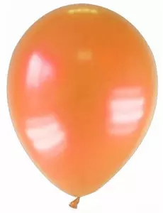 12 oransje metalliske ballonger 28 cm