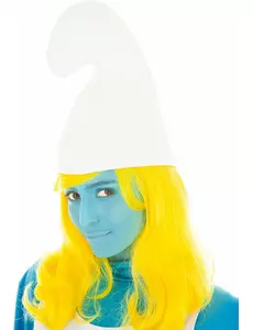 Smurfette-parykk for voksne
