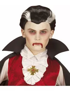 Tofarget vampyrparykk til barn Halloween