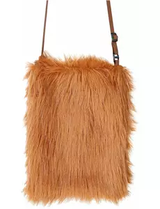 Brown plush bag