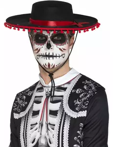 Sombrero Dia de los Muertos voksen