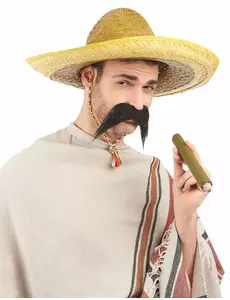 Voksen gul meksikansk sombrero