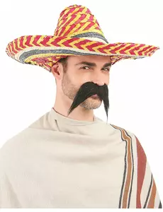 Flerfarget meksikansk sombrero for voksne
