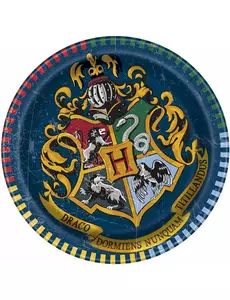 8 små Harry Potter papirtallerkener 17 cm