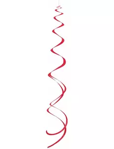 8 røde spiraloppheng
