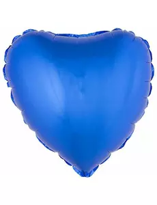 Blå hjertefolieballong 45 cm