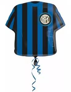 Inter fotballdrakt med folieball, 60 cm