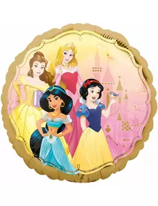 Dobbeltsidig folieballong Disney-prinsesser 43 cm