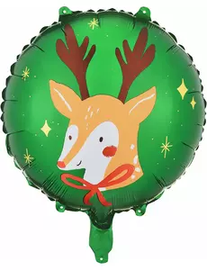 Julenissens reinsdyrfolieballong 45 cm
