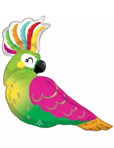 Tropical Parrot Foil Balloon 78 x 71 cm