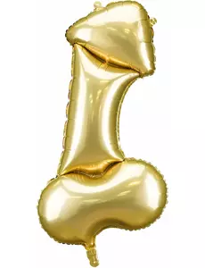 88 cm gyllen penisfolieballong