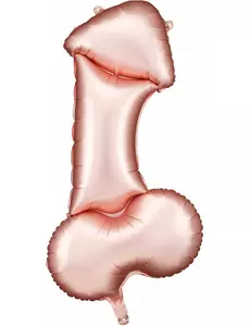 Zizi folieballong i roségull, 88 cm