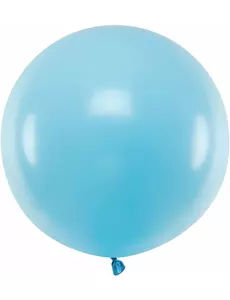 Kjempestor blå lateksballong 60 cm
