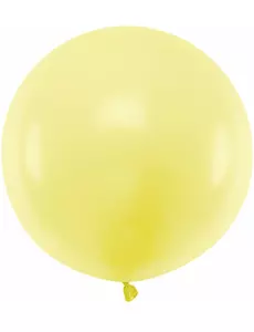 Kjempestor gul lateksballong 60 cm