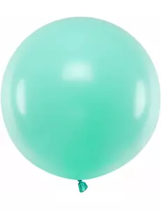 Kjempestor mintgrønn lateksballong 60 cm