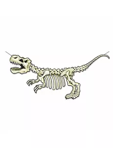 Dinosaurskjelett pappbanner 71 x 152 cm