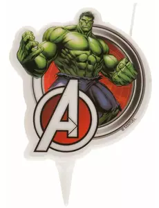 Hulk Avengers Bursdagslys 7,5 cm
