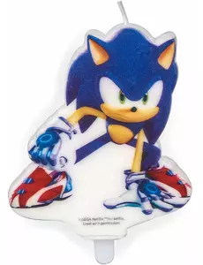Sonic Prime bursdagslys 9 cm