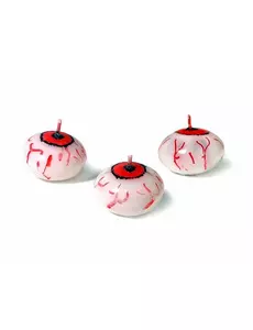 Halloween flytende lys med blodig øye 4 cm