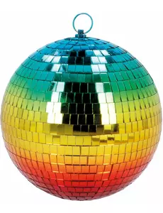 Regnbue disco speilkule 20 cm