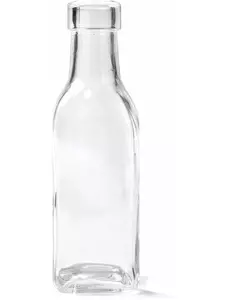 Firkantet glassflaske 15 cm
