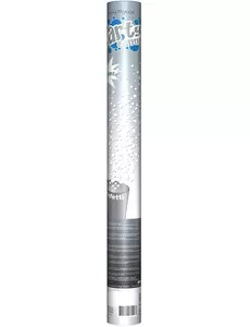 60 cm sølvfarget konfettikanon