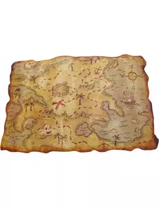 Piratkart i plast 29 x 45 cm