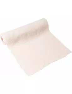 Bordløper i kremfarget bomullsgase 30 cm x 3 m