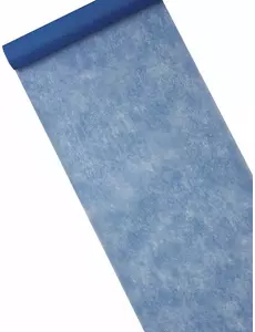 Marineblå non-woven bordløper 29 cm x 10 m