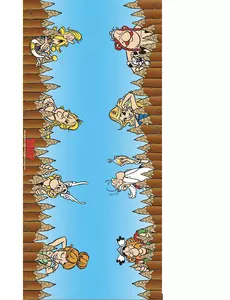 Asterix stoffbordløper 3 m