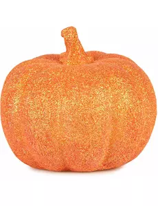 12,5 cm oransje glittergresskar