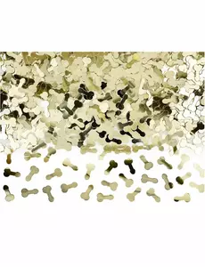 Metallisk gullfarget hanebordkonfetti 30g