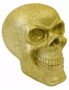 13 cm gullglitterharpikshodeskalle