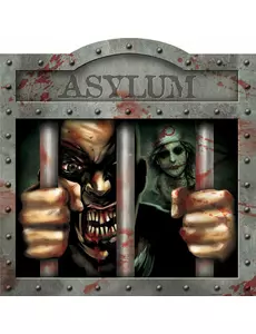 Halloween asyl veggdekorasjon