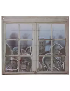 Zombie vindusdekorasjon 80 x 90 cm