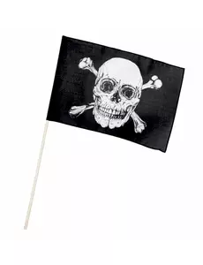 Piratflagg på spyd 30 x 45 cm