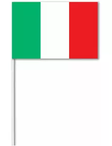 Italias papirflagg 14 x 21 cm
