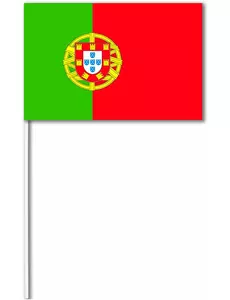 Portugals papirflagg 14 x 21 cm