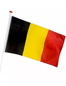 Belgisk supporterflagg 90 x 150 cm