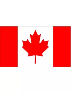Canadas supporterflagg 150 x 90 cm