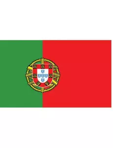 Portugals supporterflagg 150 x 90 cm