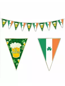 St. Patricks dag ølvimpel Girlander 3m