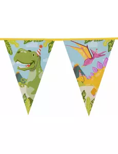Dino Party vimpel Girlander 6m